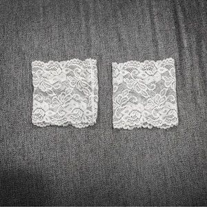 Elastic lace boot cuffs 👢